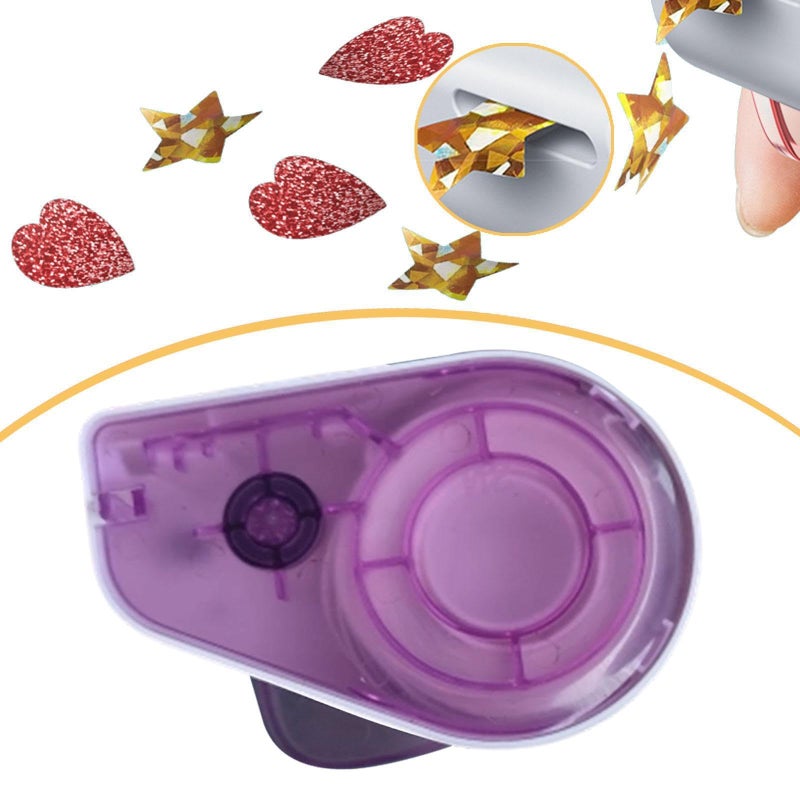 Purple Manual Sticker Dispenser with Pushbutton Function for Rolls PP Teaching Material - Image 4