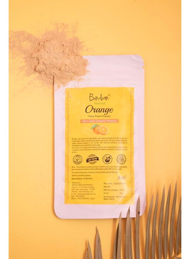 Bindian مسحوق قشر البرتقال الهندي للرجال والنساء | مسحوق قناع الوجه الطبيعي (50 جرام) - Image 5