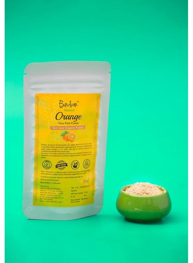 Bindian مسحوق قشر البرتقال الهندي للرجال والنساء | مسحوق قناع الوجه الطبيعي (50 جرام) - Image 2