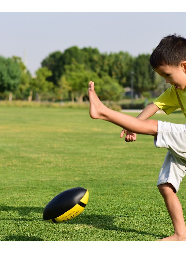 DAWSON SPORTS كرة الرجبي الناعمة الصفراء مقاس 5 بوصات - Image 3