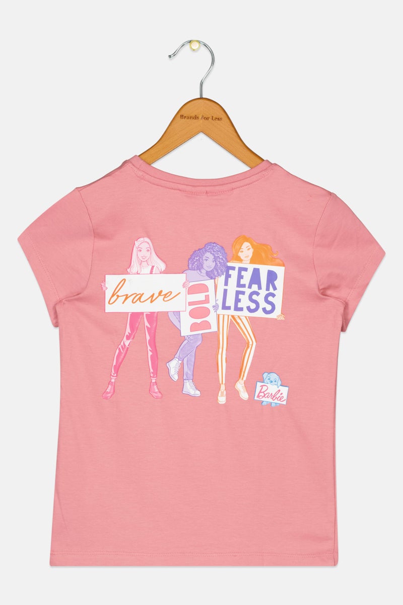 Hamleys Kids Girl Short Sleeve Graphic Print T-Shirt, Pink - Image 3