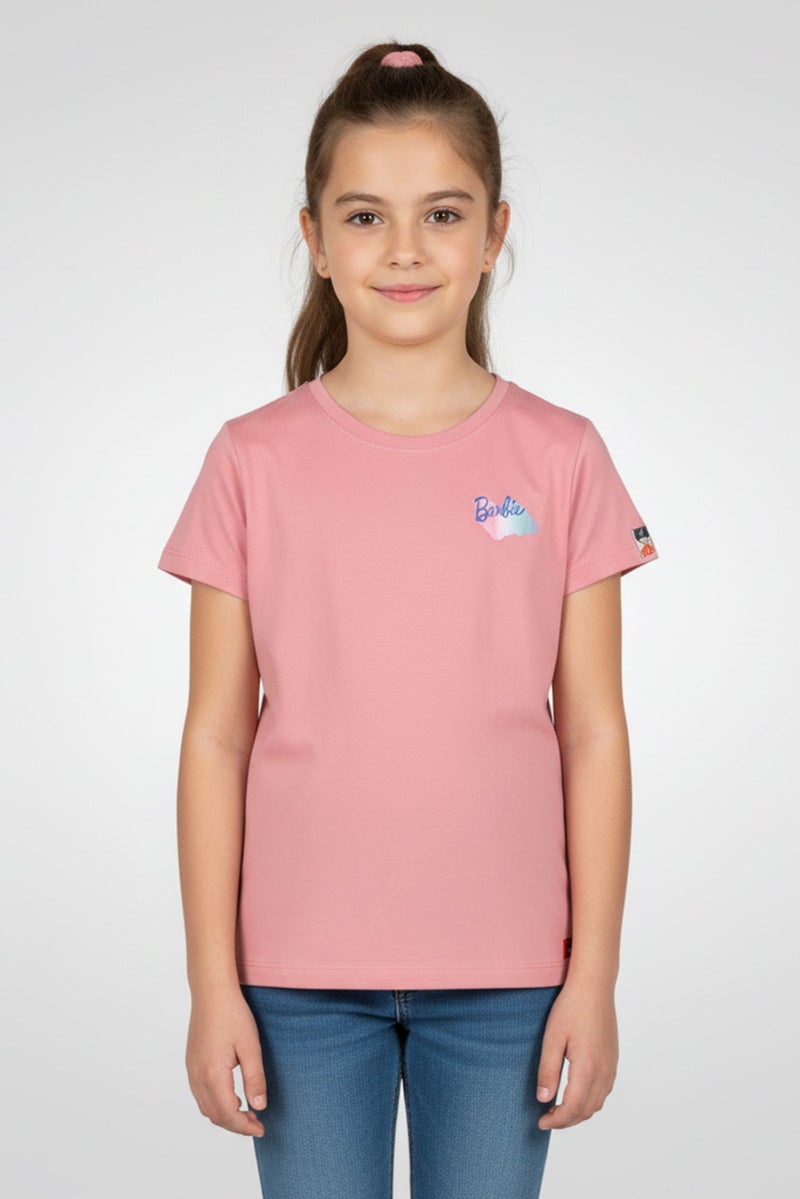Hamleys Kids Girl Short Sleeve Graphic Print T-Shirt, Pink - Image 1