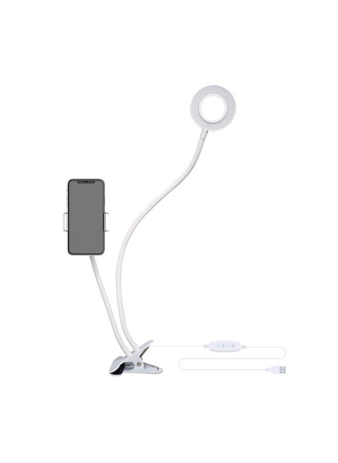 Generic Multi-function Live Fill Light 3.5 Inch 9cm Desktop Clip-on Two-in-one Ring Light Led Light Live-Light Source Color:Black (code: ALD000003)  - Image 5
