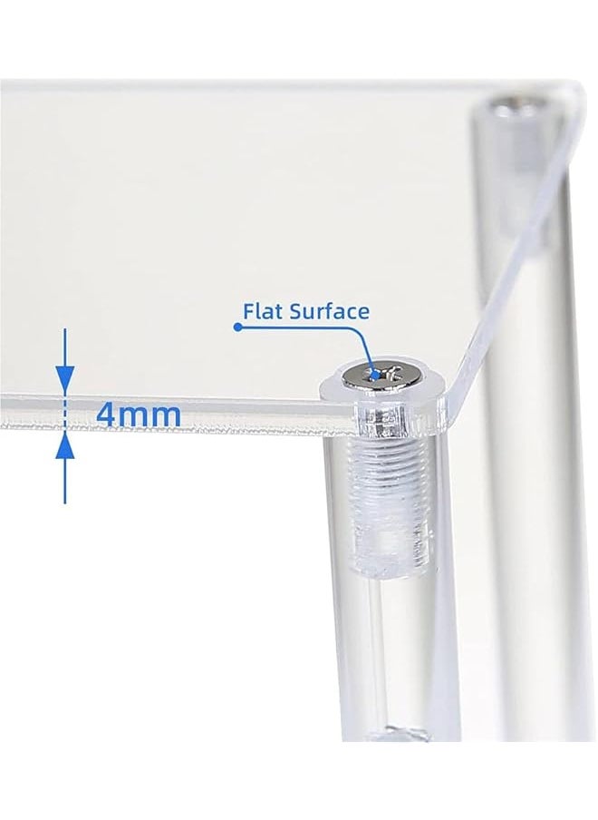 erorex Clear Acrylic Display Stand 3 Tier Perfume Display Stand 3 Tier Cupcake Display Risers Steps Acrylic Riser Display Shelf For Organizer And Decoration A  - Image 3