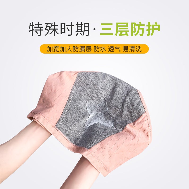 Menstrual Underwear For Women, Mid-High Waist, Leak-Proof, Period Panties, Sanitary Pants, Pure Cotton Crotch, Breathable, For Young Girls - Image 4