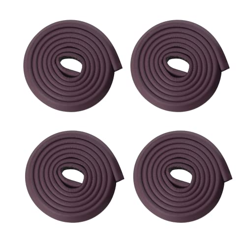 BabySafeHouse Child Proofing Pre-Taped Edge Guard Strip (26ft- Pack of 4) for Sharp Edges of Furniture & Corners (Brown Color) - Image 1