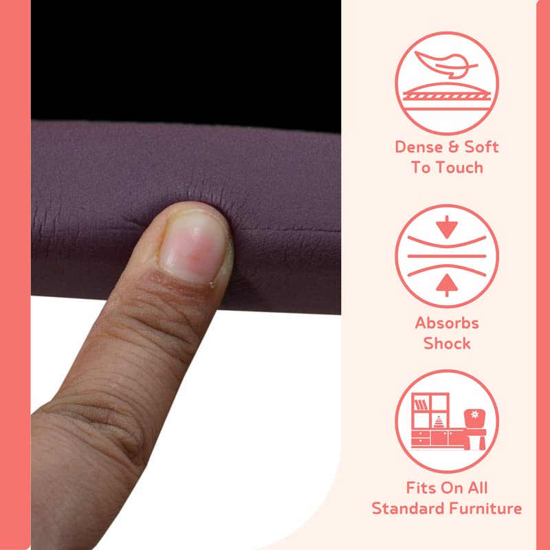 BabySafeHouse Child Proofing Pre-Taped Edge Guard Strip (26ft- Pack of 4) for Sharp Edges of Furniture & Corners (Brown Color) - Image 4