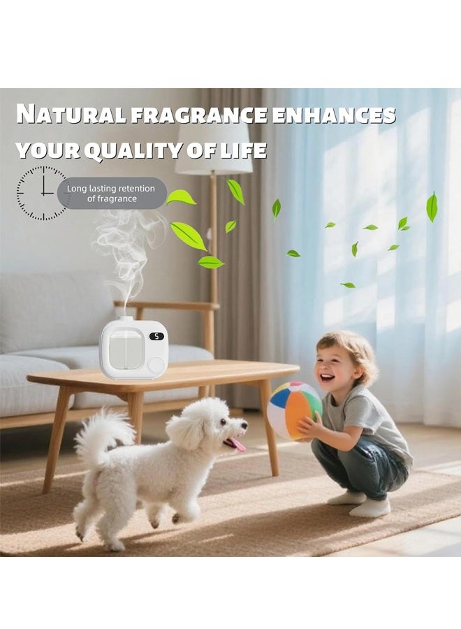 هومستر ناشر العلاج بالعطور اللاسلكي الذكي ناشر الزيت الأساسي بالموجات فوق الصوتية للمنزل غرف كبيرة حمام فندق مكتب غرفة - لاسلكية مع 5 مستويات ضباب ناشر ماء آلة عطر - Image 5