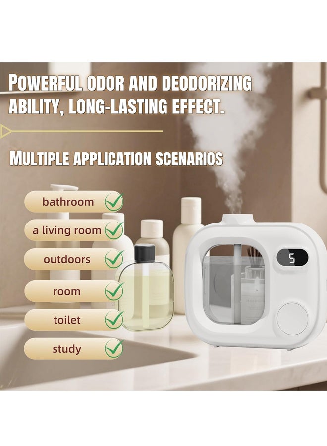 هومستر ناشر العلاج بالعطور اللاسلكي الذكي ناشر الزيت الأساسي بالموجات فوق الصوتية للمنزل غرف كبيرة حمام فندق مكتب غرفة - لاسلكية مع 5 مستويات ضباب ناشر ماء آلة عطر - Image 4