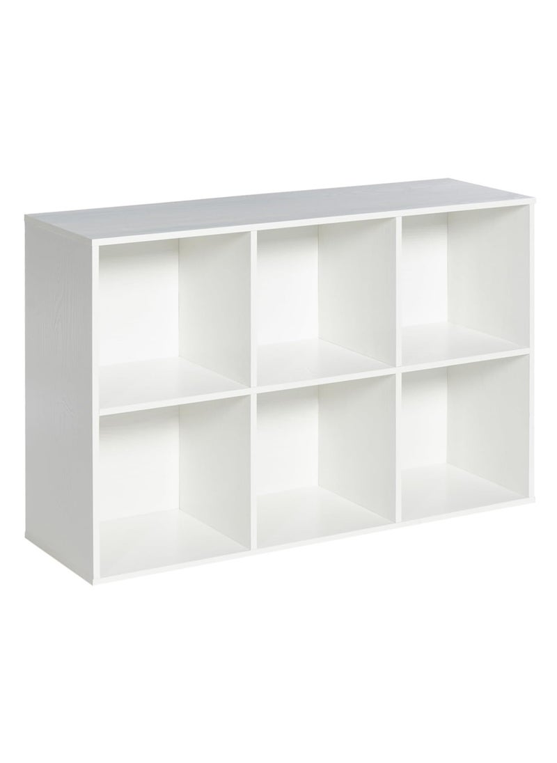 Chogori - Wooden 6-Cube Storage Organizer with Closed Back Panel, 11in Cube Shelf Opening, Bookshelf, Display Shelf,Closet Cabinet for Home and Office - Image 1