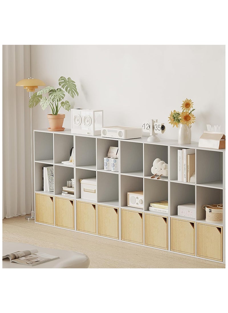 Chogori - Wooden 6-Cube Storage Organizer with Closed Back Panel, 11in Cube Shelf Opening, Bookshelf, Display Shelf,Closet Cabinet for Home and Office - Image 1