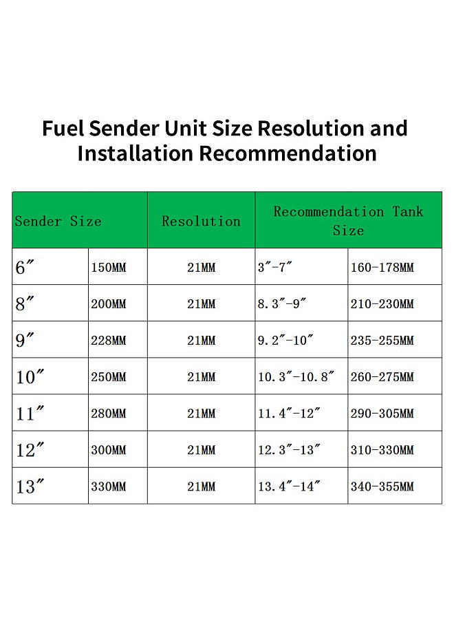 Generic - Marine Fuel Sending Unit Boat Fuel Tank Sender,Fuel Water Level Sensor Stainless Steel Fuel Sender Unit 240-33ohm for Boat Car Truck RV - Image 1