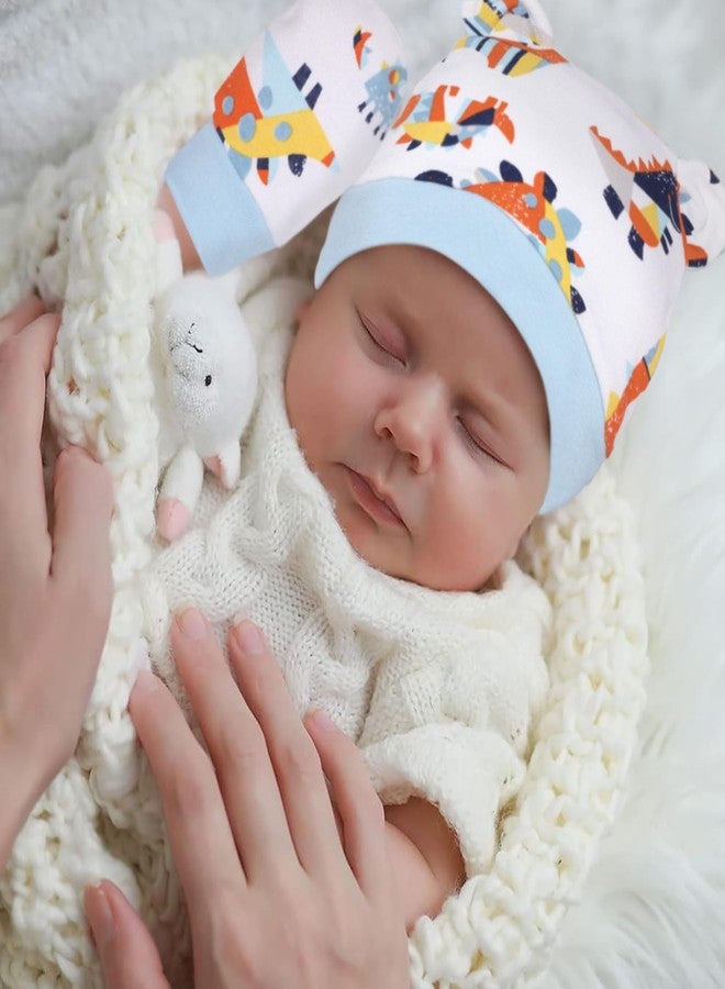a baby cherry 100% Organic Cotton Baby Caps for Born 0-3 Months | Cap Mittens and Booties Set for New Born Baby | Soft & Comfortable Unisex Baby Accessories for Boys & Girls - Image 4