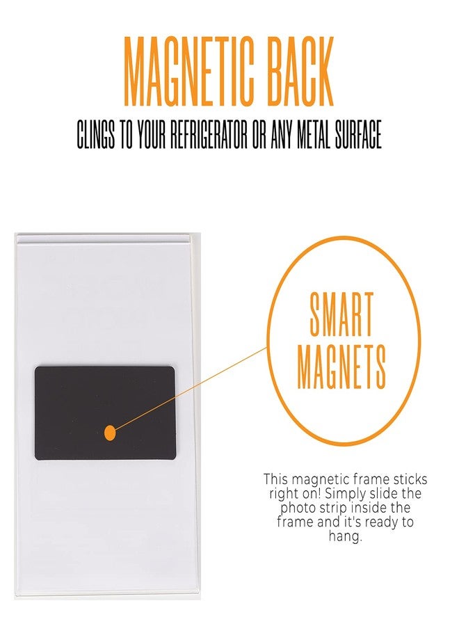 Photo Booth Nook | Magnetic Photo Frames for Refrigerator 4x6 (12 Count) | Clear Acrylic Picture frames 4x6 | Vertical Orientation - Image 3