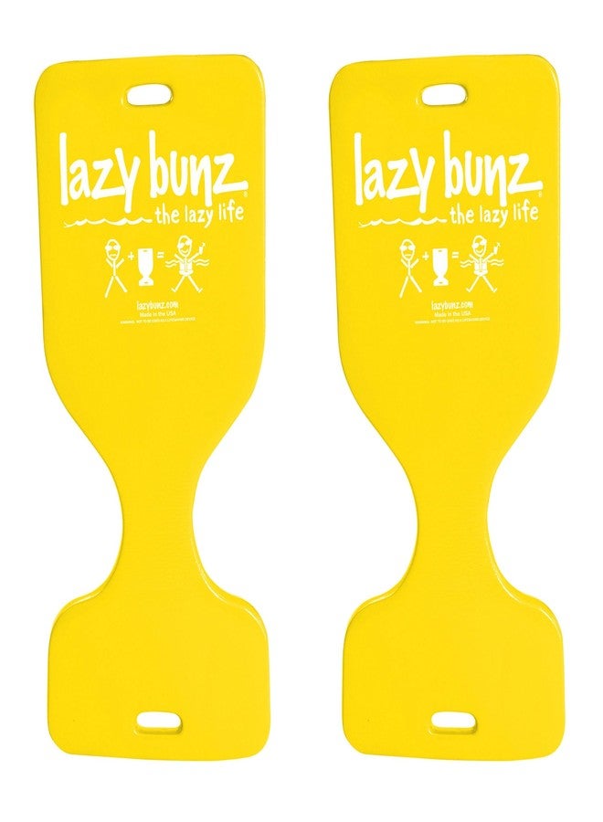 TRC Recreation Lazy Bunz Foam Water Saddle Pool Float, Lounger for Swimming Pool, Lake, River, and Beach Essentials, 2 Pack, Yellow - Image 1