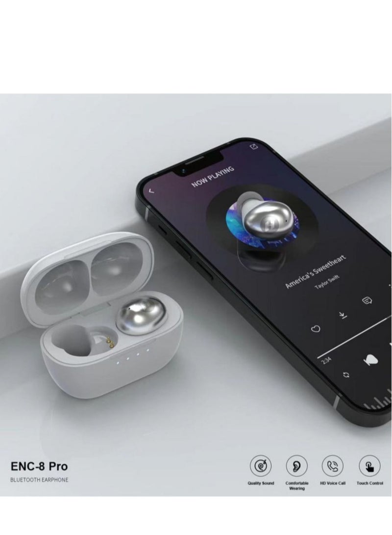 ELTRAZONE ENC-8 Pro Wireless Earbuds For iPhones and Android Black - Image 2