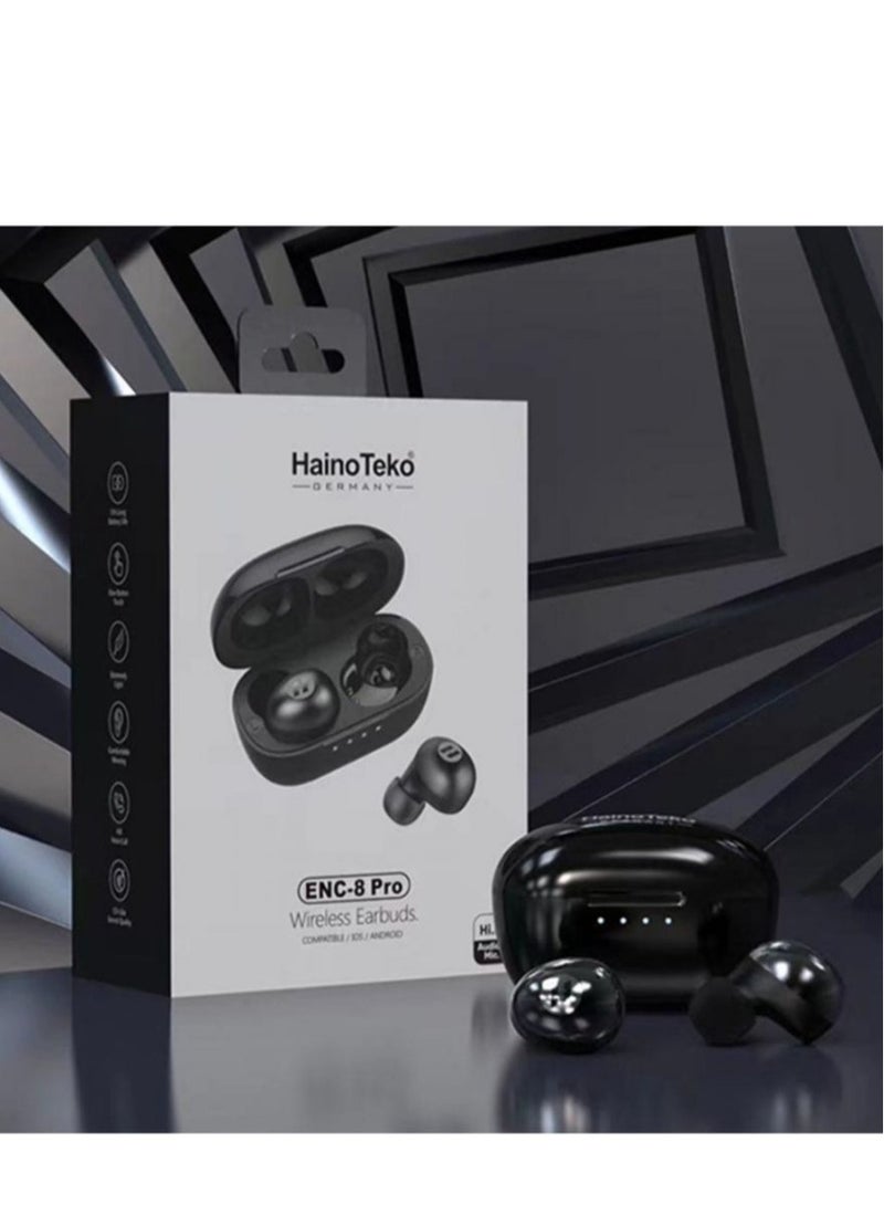 ELTRAZONE ENC-8 Pro Wireless Earbuds For iPhones and Android Black - Image 3