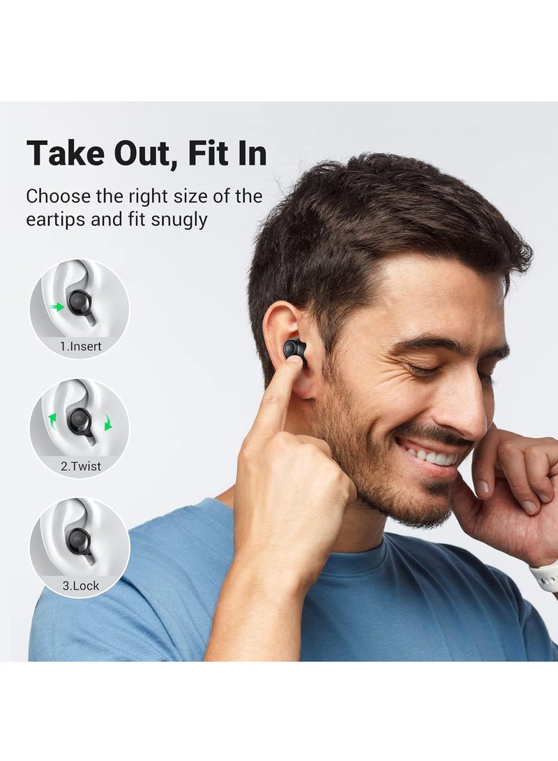 ELTRAZONE ENC-8 Pro Wireless Earbuds For iPhones and Android Black - Image 4