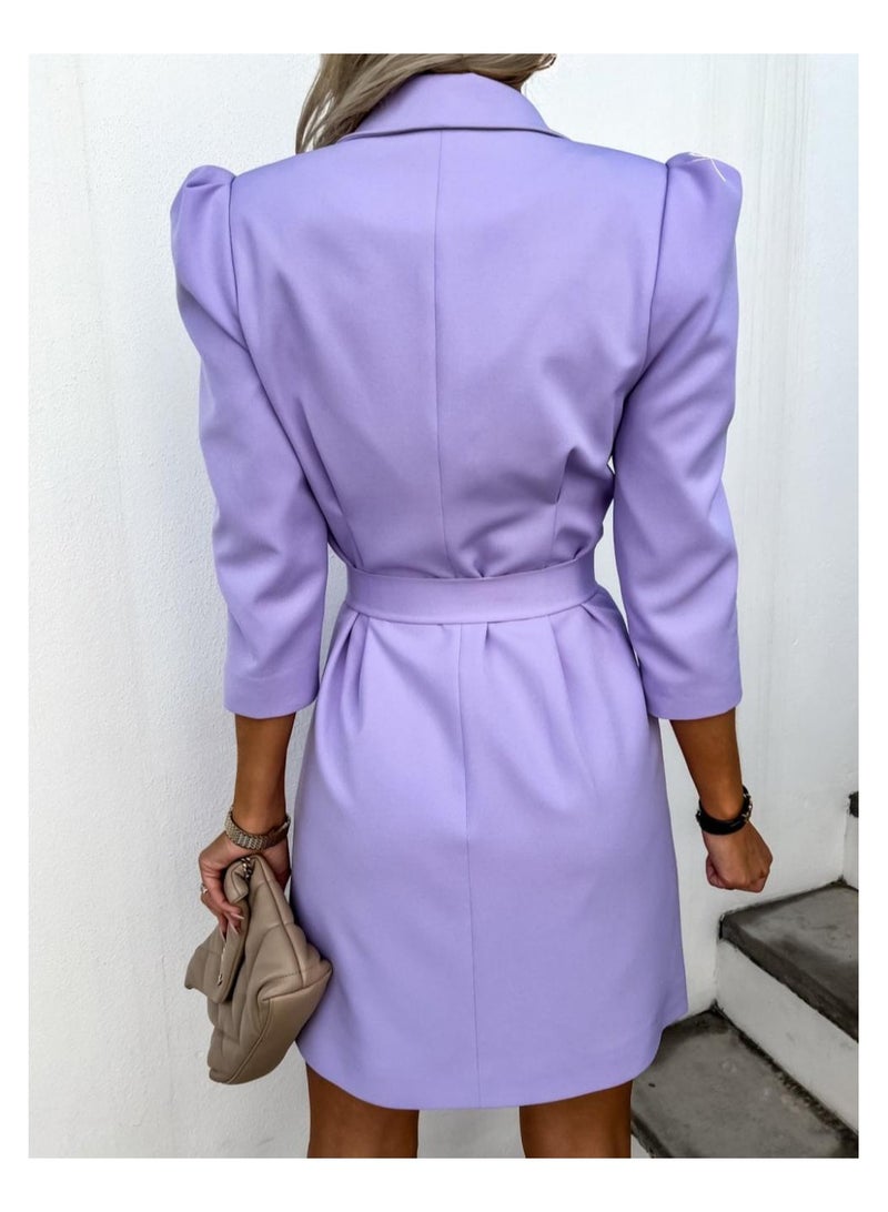 Shougu New Suit Jacket Dress With Belt  - Image 2
