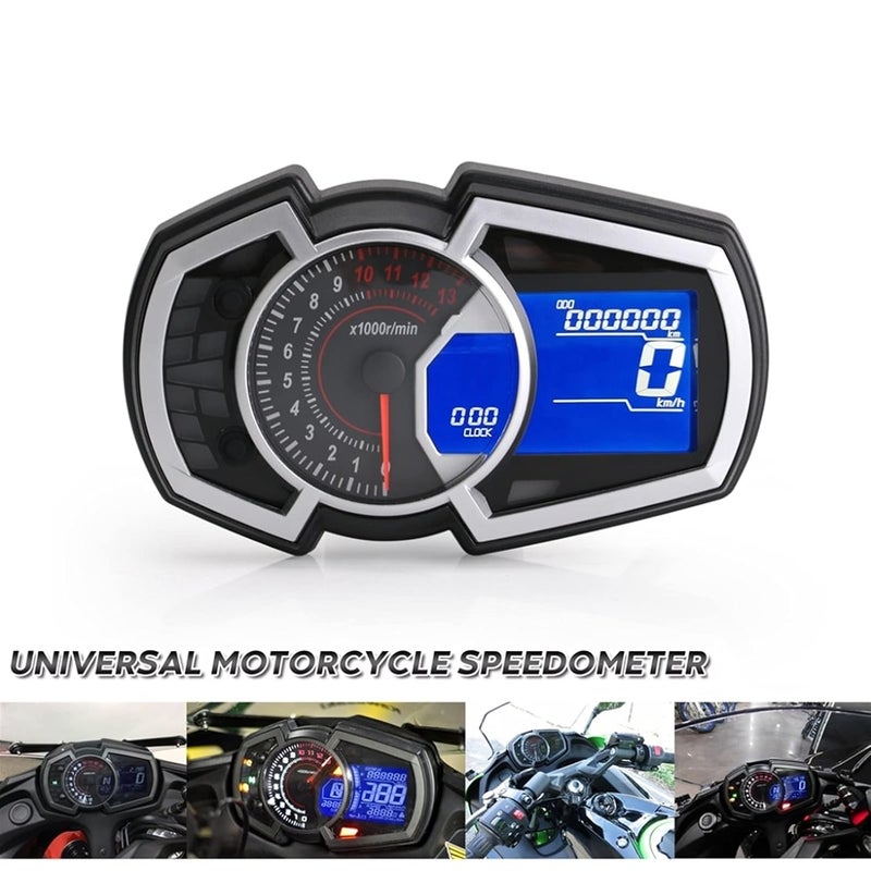 QASULER Universal LCD Motorcycle Speedometer - Image 5