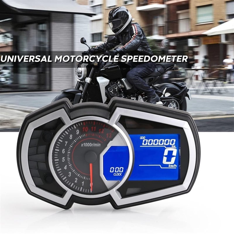 QASULER Universal LCD Motorcycle Speedometer - Image 3