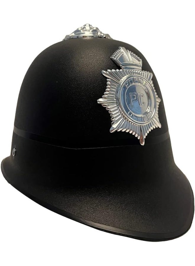 Wowow Toys Kids Police Helmet | Pretend Play Police Hats | Black Police Hat With Chin Strap & Badge | Fancy Dress Accessories For Police Officer Costume | Kids Police Costume Accessory | 3+ - Image 4