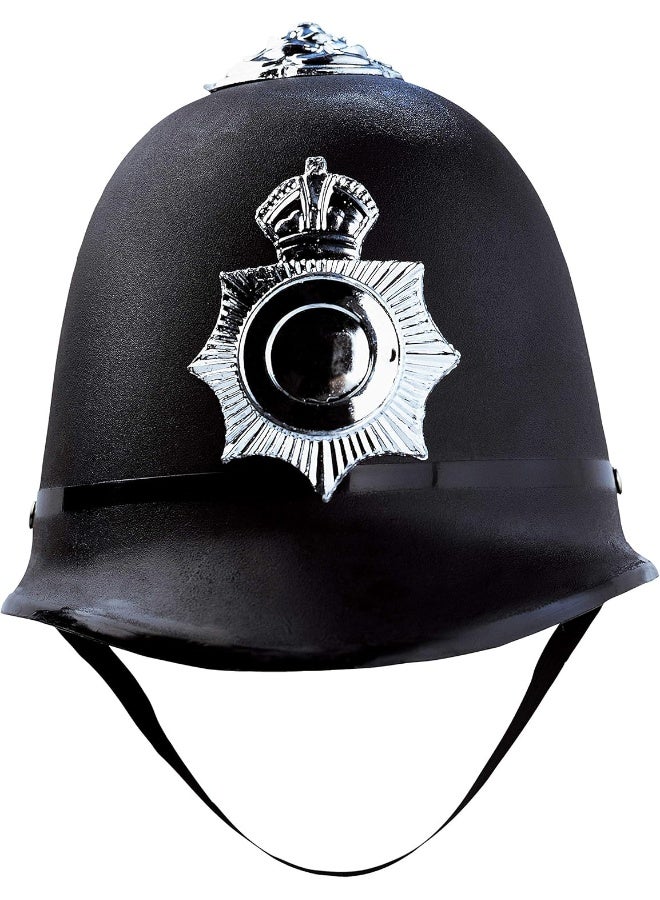 Wowow Toys Kids Police Helmet | Pretend Play Police Hats | Black Police Hat With Chin Strap & Badge | Fancy Dress Accessories For Police Officer Costume | Kids Police Costume Accessory | 3+ - Image 3