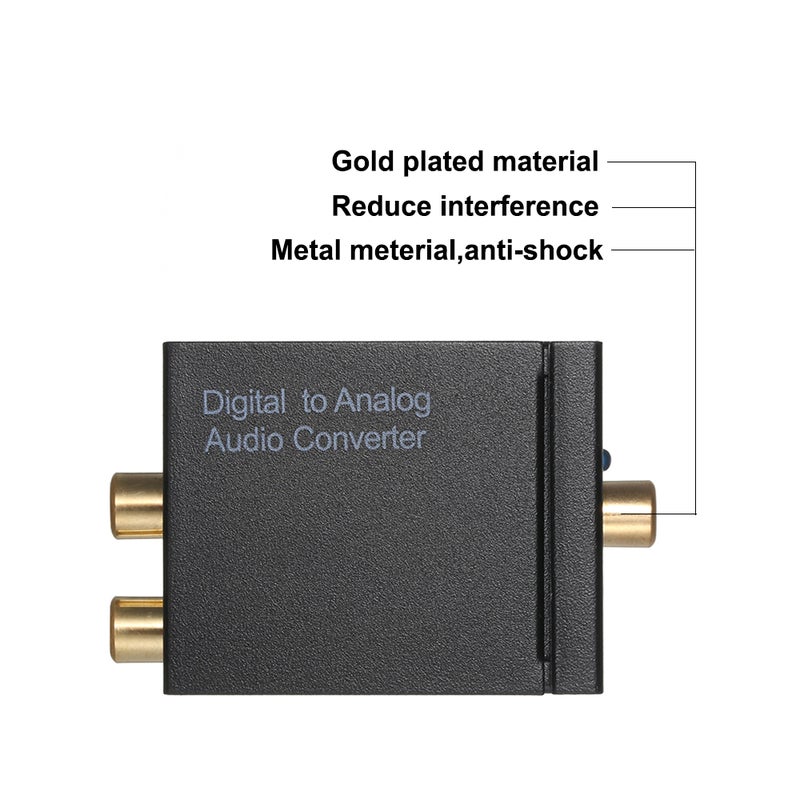 Digital To Anolog Audio RL Converter V4911-2_P black - Image 4