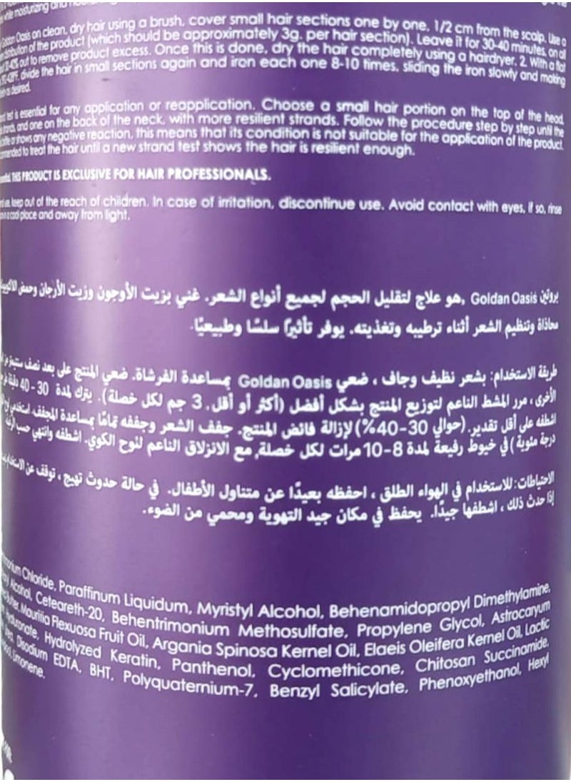 Golden Oasis Goldan Oasis Therapy 6×1 Hair Botox Hair Therapy Glossy Hair Liss Hair Filter Hair Shiny Hair 1 L  - Image 2