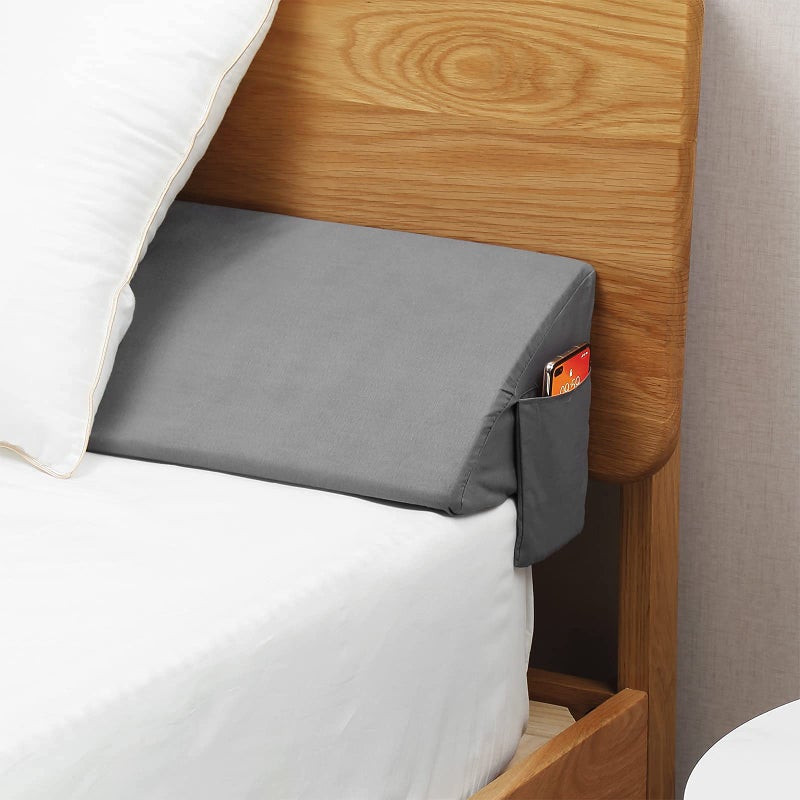Vekkia Vekkia Twin Wedge Pillow HeadboardBed Wedge Pillow for HeadboardBed Gap FillerHeadboard PillowPillow Wedge for Headboard Gap06Stop Loosing Your PillowsPhoneGray 39x10x6 