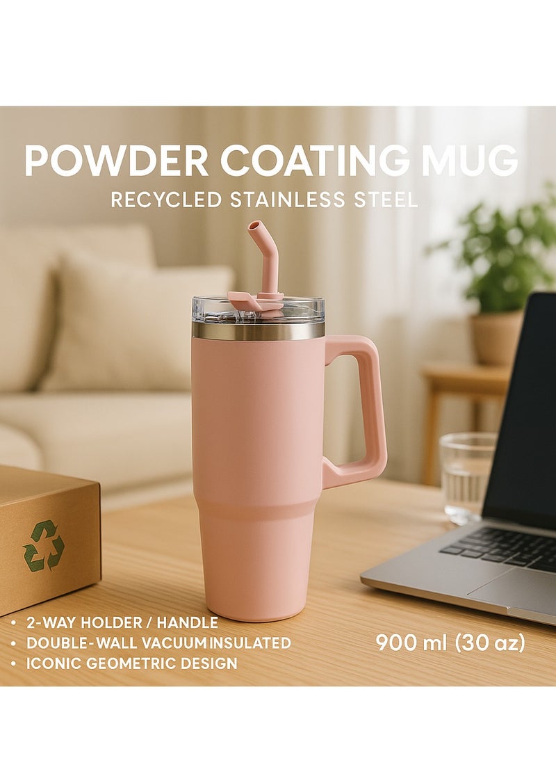 بوتيلا ميجا فلاسك ٩٠٠ مل XL - زجاجة ماء كبيرة جدًا معزولة من الفولاذ المقاوم للصدأ | مانعة للتسرب، للاستخدام الخارجي والرياضي - Image 4