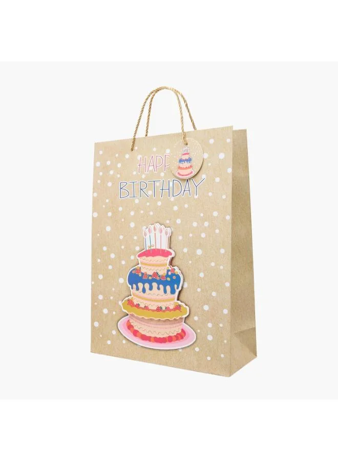فايندز Findz Birthday Accessories Print Paper Gift Bag - Large
