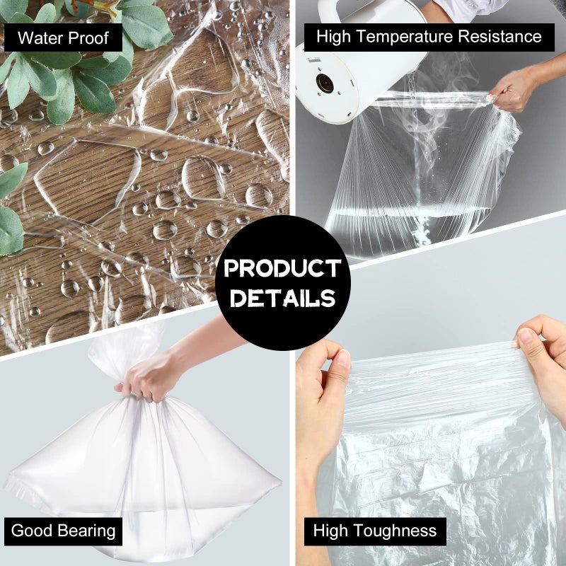 Chinco 100 Pcs Disposable Foot Tub Liner Portable Bath Bags Plastic Pedicure Spa Bags Thin Large Foot Bath Liners Disposable Spa Hotel Home Use, 25 x 23 Inches - Image 3