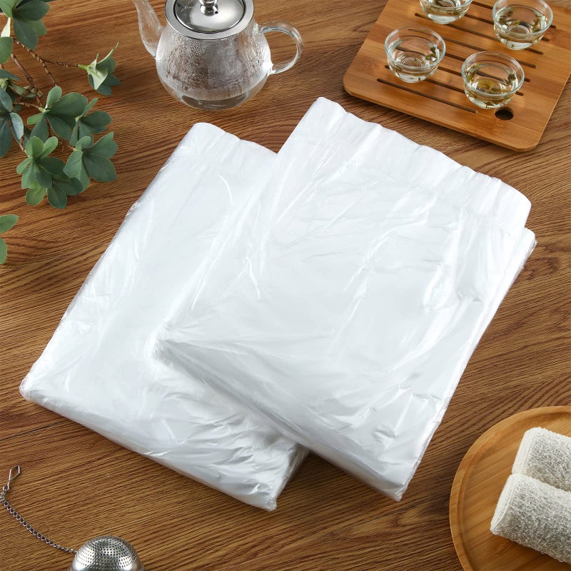 Chinco 100 Pcs Disposable Foot Tub Liner Portable Bath Bags Plastic Pedicure Spa Bags Thin Large Foot Bath Liners Disposable Spa Hotel Home Use, 25 x 23 Inches - Image 4