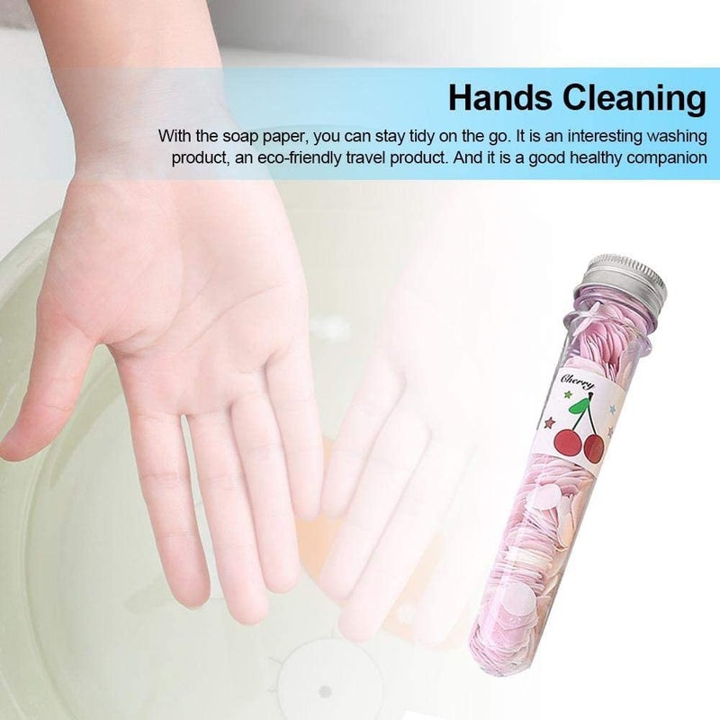 WOX MOX Mini Soap Paper Sheet Flower Shape Disposable Scented Slice for Travel pack of 2 2 - Image 3