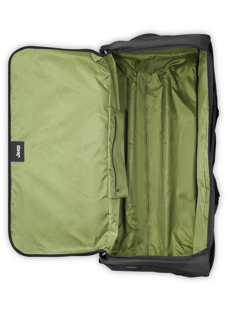 Jeep The Jeep Softcase 2-Wheel Duffle luggage tolley check-in suitcase 82cm Black, Large