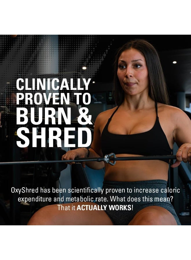 EHP Labs Oxyshred Thermogenic Fat Burner - Weight Loss Supplement, Energy Booster, Pre-Workout, Metabolism Booster, Water Cut 60 Servings (Juicy Watermelon) - Image 5