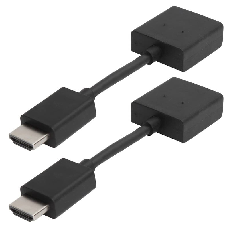 4K HDMI ذكر إلى أنثى كابل تمديد 2 قطعة أسود متين عالي السرعة للفيديو والصوت - Image 2
