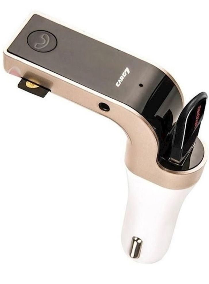 كار جي 7 جهاز إرسال FM يعمل من دون استخدام اليدين للسيارة ويعمل بتقنية البلوتوث مزود براديو ومشغل MP3 ويعمل كشاحن بمنفذ USB - Image 3