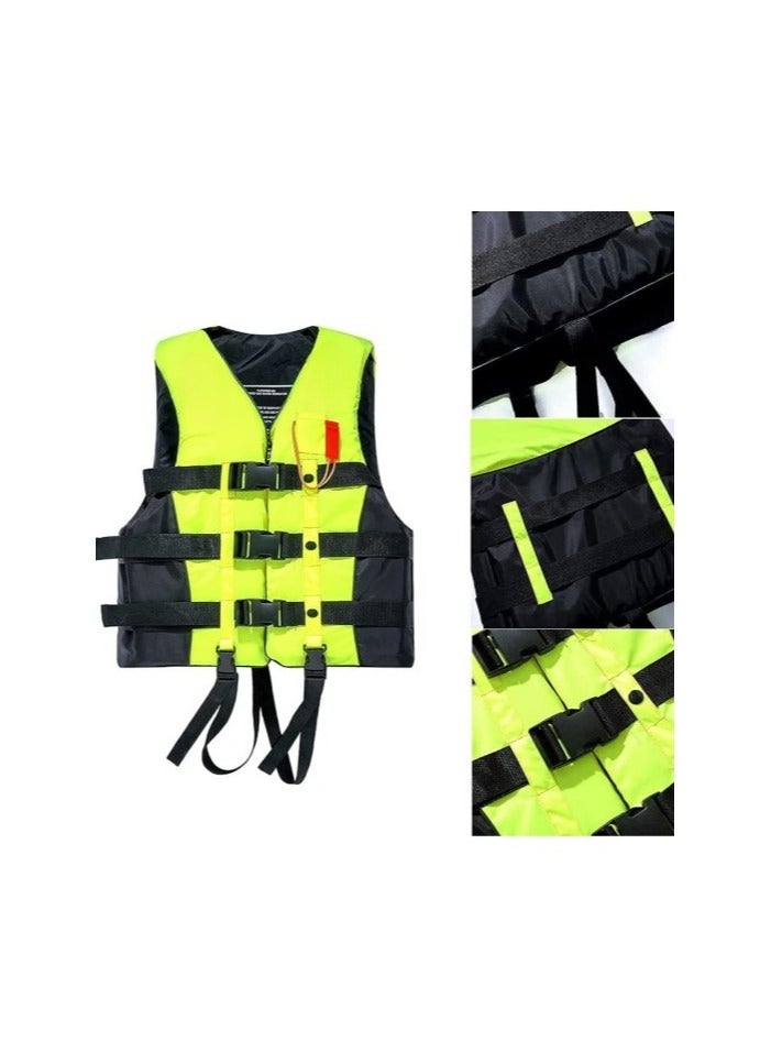 REBENUO Swimming jacket, latest model, safety jackets, size XXL (phosphorus) - Image 3