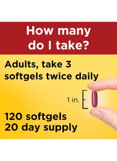 Nature Made CholestOff Complete, Dietary Supplement for Heart Health Support, 120 Softgels, 20 Day Supply  - Image 4