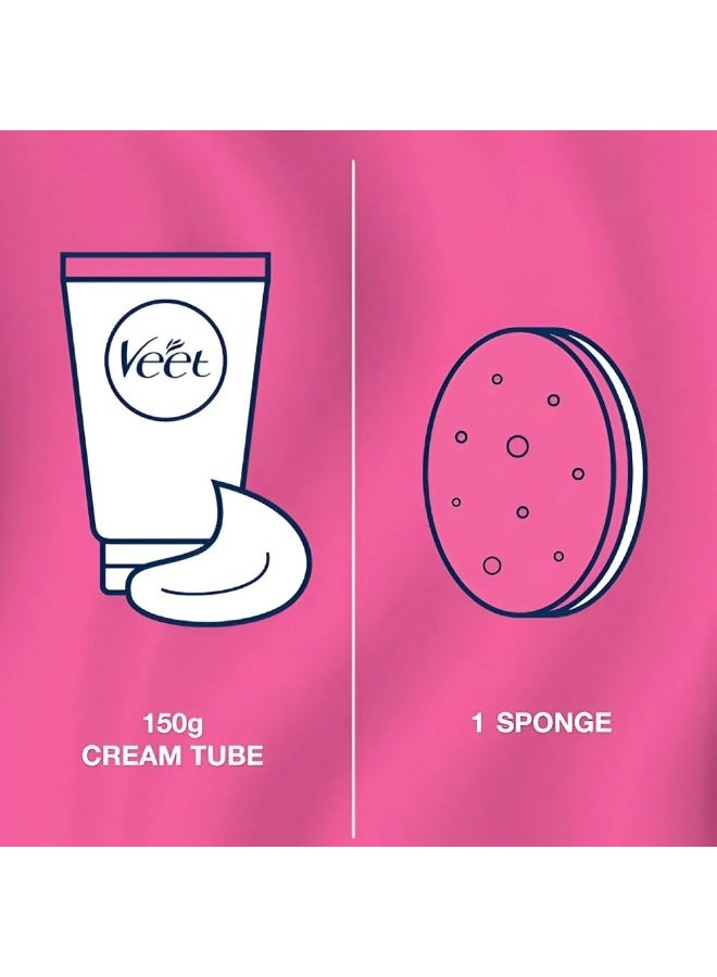Veet Removal Cream For Sensitive In Shower By Veet - 150ml - Image 3