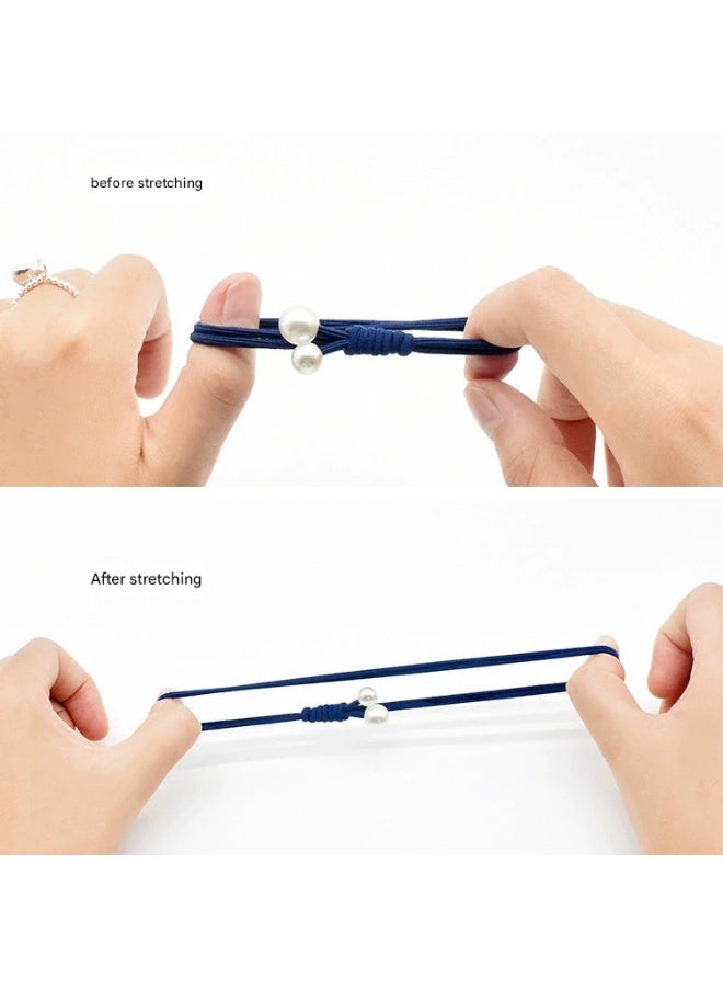 جلوسكي 12 حزمة Scrunchies للنساء البنات مطاط الفرقة الشعر الكرة عالية المرونة الشعر سميكة روابط للشعر سميكة ورقيقة - Image 5