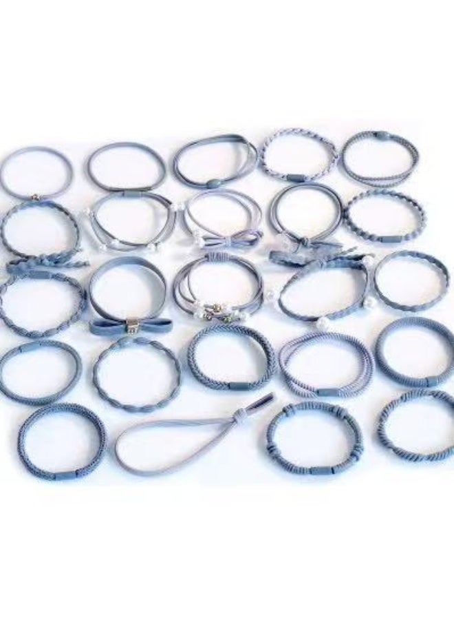 جلوسكي 12 حزمة Scrunchies للنساء البنات مطاط الفرقة الشعر الكرة عالية المرونة الشعر سميكة روابط للشعر سميكة ورقيقة - Image 2