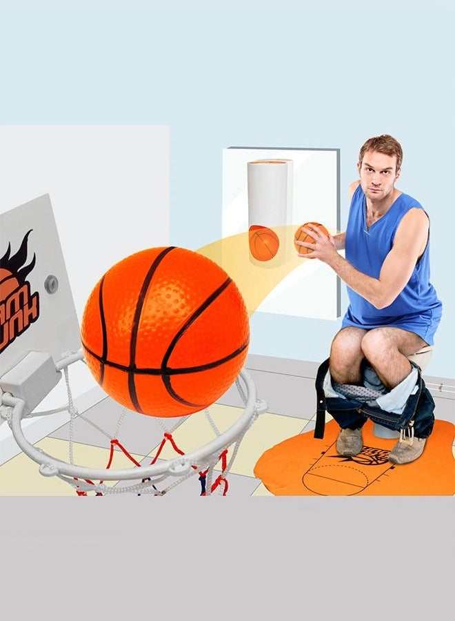 Raxoom Mini Basketball  Game Slam Dunk Toy Fun Home Kids and Pet Play - Orange - Image 1