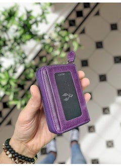 VISSO 661 Zippered Credit Card Holder Model Genuine Leather Bag Personalized Card Holder Wallet For Men & Women  - Image 1