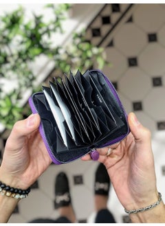VISSO 661 Zippered Credit Card Holder Model Genuine Leather Bag Personalized Card Holder Wallet For Men & Women  - Image 3
