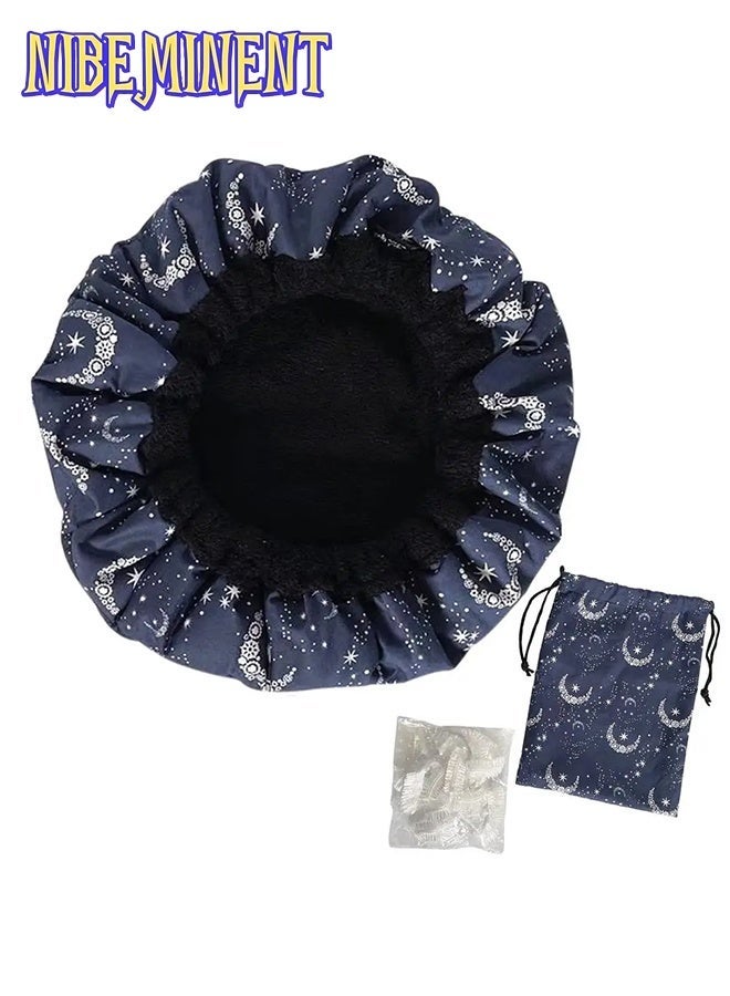 NIBEMINENT Microwavable Hot Head Thermal Heat Caps Flaxseed Baked Oil Care Heating Caps Hair Mask Deep Conditioning Thermal Heating Steamer - Image 4