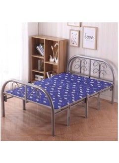 SMART HOME Foldable and adjustable single bed, heavy duty, with a metal steel bed frame and settings without tools, size 90 * 190cm  - Image 2