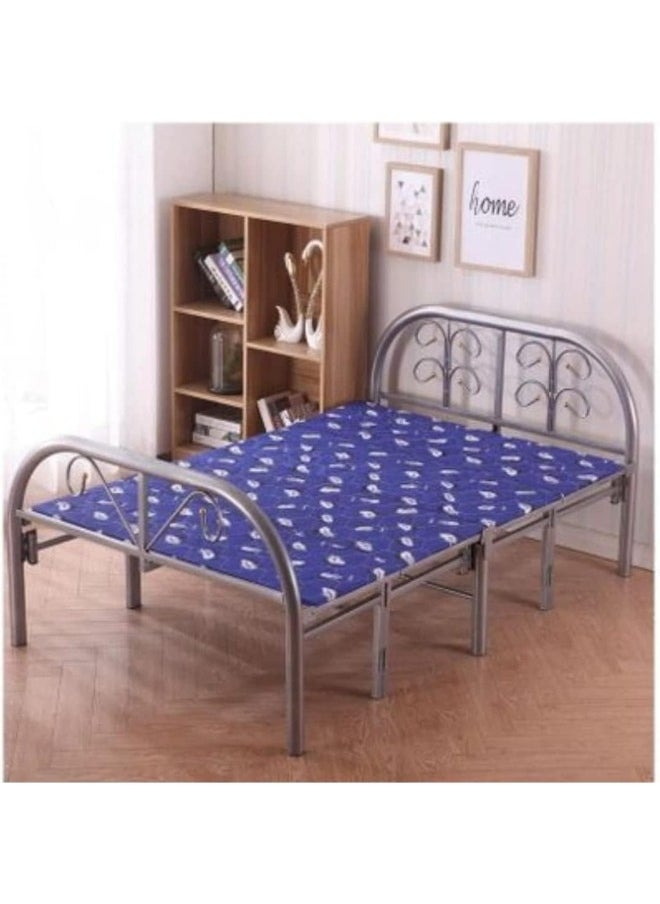 SMART HOME - Foldable and adjustable single bed, heavy duty, with a metal steel bed frame and settings without tools, size 90 * 190cm - Image 1
